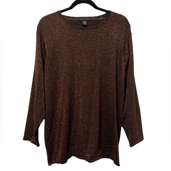 Lane Bryant Sweaters - Lane Bryant Women PLUS 14/16 Metallic Shine Sweater EUC Holiday Casual Sparkling